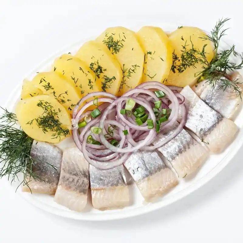 Сельдь с картофелем