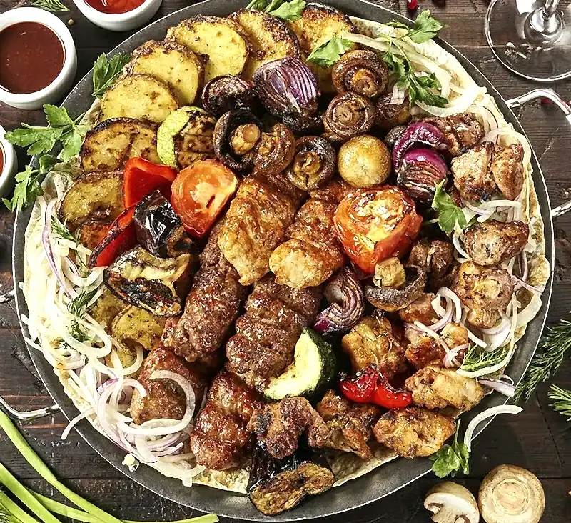 Гриль поляна для компании